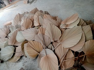 Abanico de hoja de bambú ecológico GRASS, hecho a mano en Vietnam, con forma ovalada, moderno, para decoración de bodas y regalo, tamaño personalizable. - Product Image 4