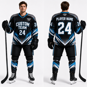 Conjunto de Uniforme de Hockey sobre Hielo Reversible, Jersey, Pantalones y Calcetines, Personalizable para Juego, Práctica, Temporada, Equipo, Competitivo, Recreativo, Reforzado - Product Image 1