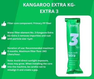 Filtre à eau pré-filtrant Kangaroo Eco Set PP5/GAC/PP1 – Efficacité optimale, remplacement facile, fabriqué au Vietnam – Idéal pour la maison et l'hôtellerie - Product Image 4