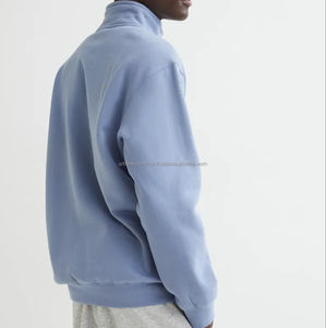 Sudadera con capucha para hombre con logotipo personalizado de alta calidad, jersey con media cremallera y forro polar de algodón - Product Image 4