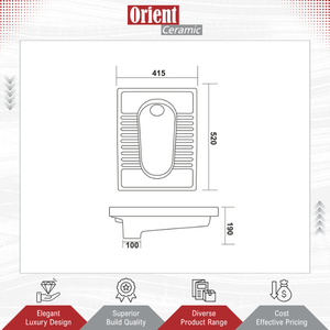 Huge Demanded Hot Selling Best Quality India Made White <b>Ceramic</b> Sanitary Ware Squatting <b>Pan</b> Toilet for Home & Commercial Use - Product Image 2