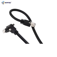 Câble de caméra de vision industrielle GigE CAT6 RJ45 avec connecteur à visser à angle droit pour une transmission de données stable
