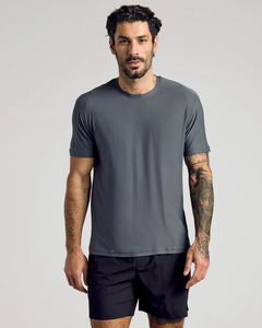 T-shirts unis pour hommes style streetwear personnalisé, en tissu tricoté 100% coton, impression de logo personnalisée, vêtements de marque en mélange polyester/coton - Product Image 1