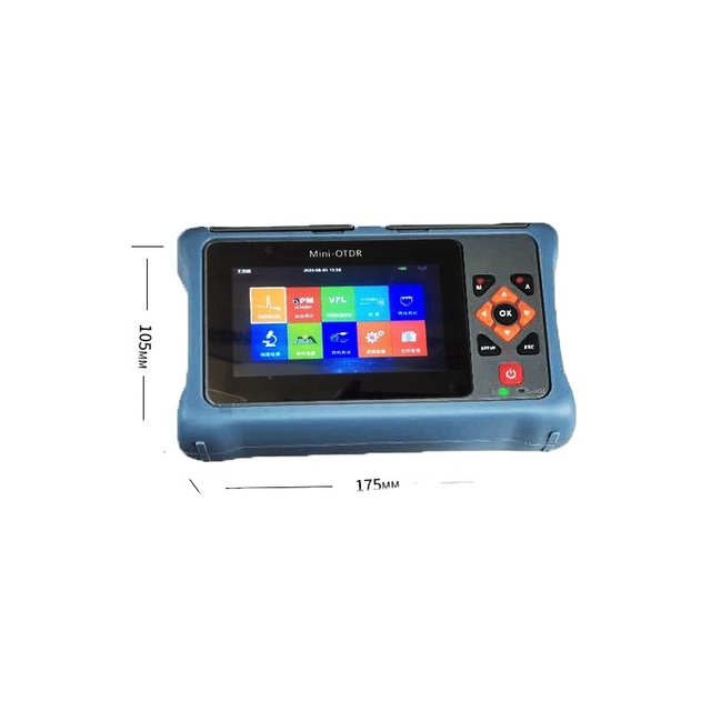Mini OTDR S740E Optical Time Domain Reflectometer 9 in 1 Functions 1310/1550nm Wavelength Dynamic Range Testing Equipment