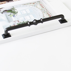 Eco-friendly Zinc Alloy Handle Modern Matte Black Geometric <b>Bar</b> <b>Pull</b> <b>for</b> Kitchen Bathroom Nightstands Furniture Decor - Product Image 1