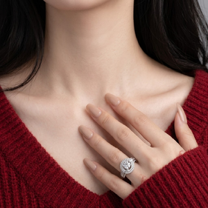 Bague semi-montée classique en or blanc 18 carats de haute qualité avec diamant véritable taille brillant rond pour femme – Idéale pour les fêtes, mariages et fiançailles – Offre exceptionnelle - Product Image 4