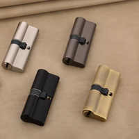 Cerradura de latón de doble cara de 80 mm de alto rendimiento para muebles, herrajes de alta resistencia para proyectos de contratistas y arquitectos.