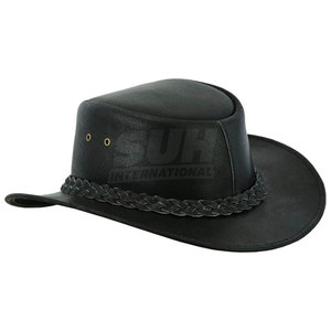 Handmade Leather Cowboy <b>Hats</b> Classic <b>Western</b> Design Customizable Adjustable Lightweight Comfortable All-Season Bulk Order - Product Image 5