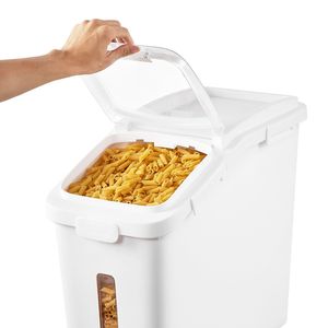 Contenitore Grande da 50L (11,4 Galloni) per Riso, Dispenser per Cibo per Cani, Contenitore per Cereali e Farina per Cucina, Adatto agli Animali Domestici - Product Image 3