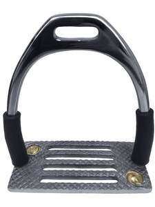 Estribos de Acero Inoxidable Anchos de 4 Barras para Polo Ecuestre Flexibles - Diseño Único para Aliviar el Dolor Articular del Polo - Product Image 5