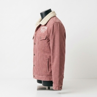 Nouvelle veste en jean sherpa pour homme, 100% coton, col montant, logo sur le devant, à capuche, chaude, pour l'hiver, style décontracté