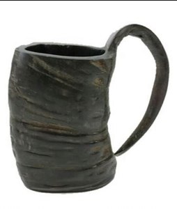 Chope à bière artisanale en corne de buffle, tasse traditionnelle pour accessoires de cuisine rustiques et décoration de style viking - Product Image 3