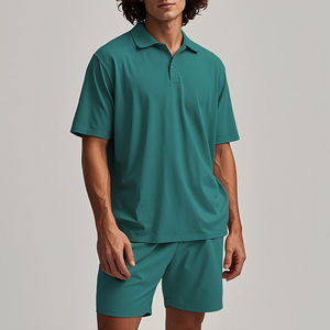 Ensemble 2 pièces personnalisé pour homme : Polo et short, séchage rapide, respirant, tenue de sport décontractée d'été - Product Image 5