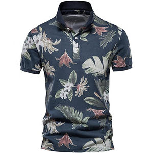 Camisetas polo sublimadas para hombre, transpirables, de secado rápido, ligeras, de manga corta, de poliéster, multicolor. - Product Image 1