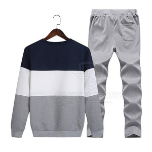 ชุดวอร์มคอกลมเนื้อหนา ใส่สบาย คุณภาพสูง รับสกรีนโลโก้และปรับขนาดได้ ชุดวอร์มผู้ชาย - Product Image 2