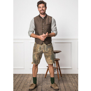 Disfraz de Lederhosen de cuero de vaca y gamuza bávara para hombre, tallas M-XL, para cosplay, festivales de cerveza alemanes. - Product Image 4