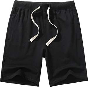 Pantalones Cortos Casuales de Algodón Ecológicos para Hombre con Cintura Elástica, Tela Ligera y Transpirable para Ropa Urbana de Verano - Product Image 4