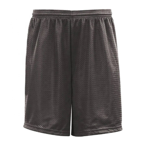 Elastic Mid Waist Woolen Solid Front Embroidered Men Shorts Breathable Lightweight Athletic Sports Training - Product Image 1