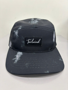 Casquette de camping décontractée pour adulte, fabriquée au Vietnam, avec patch tissé personnalisable, 5 panneaux, camouflage découpé au laser - Product Image 1
