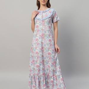 Chemise de nuit de luxe en dentelle, élégante, en tissu modal, douce pour la peau, grande taille, respirante, pour la maison au quotidien - Product Image 6