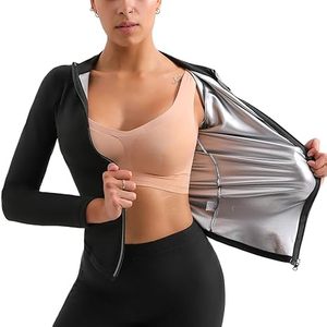 Hot Sweat Body Shaper Shirt Waist Trainer Long Sleeve 100% Cotton Anti-Wrinkle Winter - Product Image 1