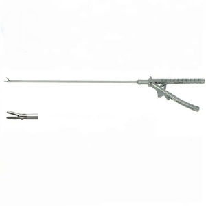 High Precision <b>Laparoscopic</b> Needle Holder Forceps Stainless Steel Manual Surgical Suturing <b>Instrument</b> - Product Image 2