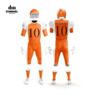 Camisetas de Fútbol Americano Personalizadas de Manga Corta, Tallas Grandes, Tela de Poliéster Resistente, Uniformes de Equipo para Jugadores Adultos - Product Image 1