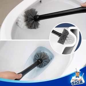 Portaescobillas de Inodoro Negro de Calidad Premium con Mango Sólido y Cerdas Duraderas para Limpieza del Baño, 1 Unidad - Product Image 5