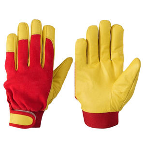 ถุงมือประกอบงานอุตสาหกรรม ผลิตในปากีสถาน สำหรับงานประกอบยานยนต์ ช่างยนต์ ถุงมือนิรภัย พร้อมแถบรัดข้อมือแบบยืดหยุ่นและแถบเวลโคร - Product Image 3