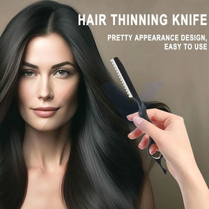 Navajas de Pelo Metálicas de 7 Pulgadas para Cortar el Cabello, Navaja Profesional para Adelgazar y Peinar, para Salón y Hogar, con Logotipo Completamente Impreso con Láser - Product Image 5