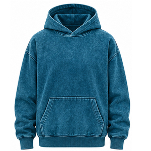 Sudadera con Capucha Vintage Lavada al Ácido al por Mayor para Hombre y Mujer, Unisex, de Forro Polar Grueso, Estilo Urbano, Fabricante de Ropa con Marca Personalizada - Product Image 1