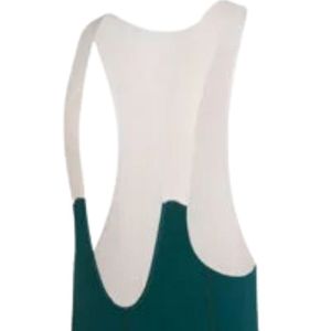 Cuissard de cyclisme vert foncé avec bretelles blanches, léger et rembourré, pour hommes et femmes, vêtements de cyclisme athlétiques - Product Image 3