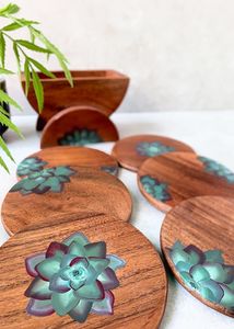 Boîte à roti en émail et bois - Product Image 6