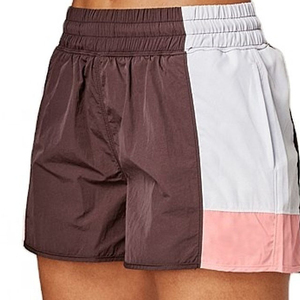 Autumn Unisex Windbreaker <b>Crop</b> <b>Top</b> Color Block Shorts Set Windproof Breathable Eco-Friendly Polyester/Nylon Casual Regular Fit - Product Image 3