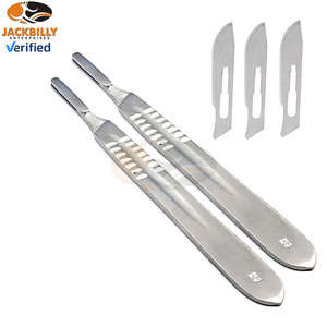 ด้ามมีดผ่าตัดปลอดเชื้อ Surgi พร้อมใบมีดผ่าตัดแบบใช้มือ MOL สำหรับการผ่าตัดทางการแพทย์ คุณภาพสูง ใช้แล้วทิ้งหรือใช้ซ้ำได้ เหมาะสำหรับโรงพยาบาลและคลินิก - Product Image 2