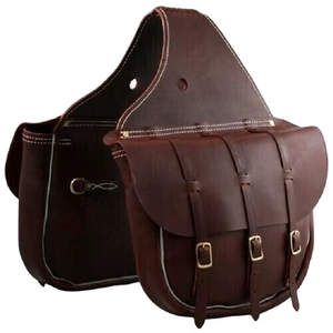 Sacoche de selle en cuir véritable de qualité supérieure, robuste, pour l'équitation, sac de rangement durable, fabricant indien, fournisseur en gros - Product Image 3