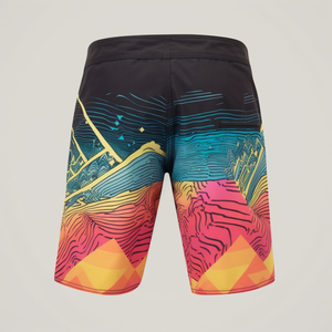 Custom OEM Sublimation Print <b>Men's</b> Spandex Polyester Board Shorts Quick-Dry Surf Beach Swim <b>Trunks</b> Wholesale Summer Swimwear - Product Image 3
