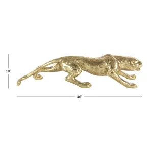 Luxury <b>Gold</b> Finish Handmade Animal Metal Sculpture Artistic Decorative Showpiece Contemporary Interior Styling Bulk Order Modern - Product Image 2