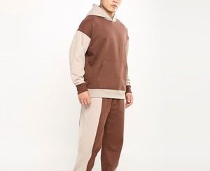 Vente en gros de polaire unisexe personnalisable avec logo, en polyester/coton, double couche, respirant, grande taille, longueur intégrale, de haute qualité, imprimé uni - Product Image 4