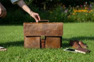 Sac messager vintage fait main en cuir pleine fleur unisexe, sacoche bandoulière pour ordinateur portable en cuir de vachette, qualité supérieure, prix de gros LHLB-0006 - Product Image 3