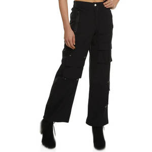 Pantalon cargo d'hiver pour femme, chaud, avec dentelle, utilitaire, grandes poches, pour l'extérieur et les voyages, vente en gros, ODM - Product Image 1