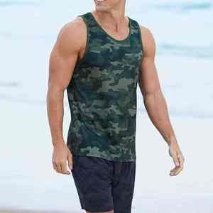 Wholesale Men's Sporty Run Event Tank <b>Tops</b> Breathable Lightweight Sublimated Running Music <b>Festival</b> Singlet for Marathon Race - Product Image 3