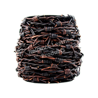 Cordon en cuir 100 % pur, couleur personnalisée, style fil barbelé, fait main, en cuir de vachette, pour bijoux bohèmes, artisanat DIY, breloques, vente en gros - Meilleures ventes
