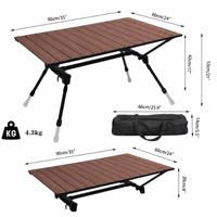 Table pliante de camping et de pique-nique de haute qualité pour l'extérieur, table de pique-nique portable pour le camping