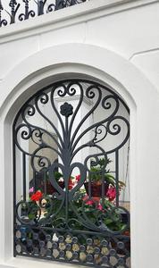 Elegant Wrought Iron Balcony Railing Custom Decorative Patterns Home <b>Security</b> Strong Steel Durable Outdoor Powder Coating - Product Image 3