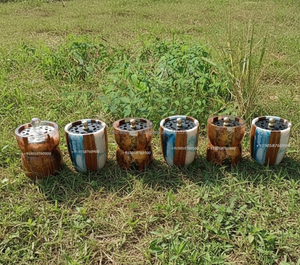 Luxury Handmade Resin Bakhoor <b>Burner</b> with Metal Lid | Arabic <b>Oud</b> & Incense <b>Burner</b> for Home Decor - Product Image 6