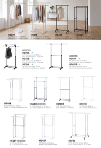 Adjustable Double Iron <b>Coat</b> <b>Rack</b> with Wheels Modern Space-Saving Durable Freestanding Minimalist Design Home Furniture - Product Image 5