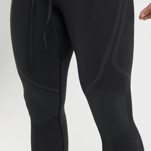 Solid Color Elastic Waistband Leggings Quick Dry <b>Compression</b> Sports Slim Yoga Pants Workout Leggings Fitness Gym Running <b>Tights</b> - Product Image 5