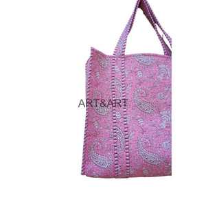 Bolsa de Mano Personalizada Ecológica Reutilizable Informal de Tela No Tejida con Logotipo con Estampado Floral 100% Algodón Grande para Fiestas - Product Image 4