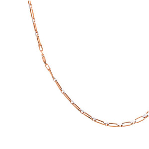 Cadena de oro rosa de 18 quilates para hombre, 6.110g, tamaño regular, collar de oro auténtico para caballeros, cadena de eslabones de lujo para hombre, joyería fina, elegante accesorio para el cuello. - Product Image 4